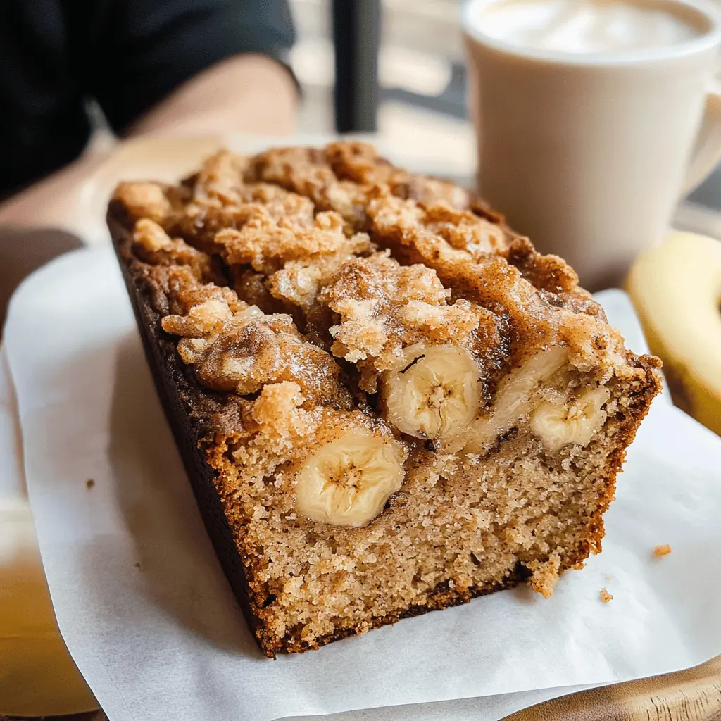 This Cinnamon Crunch Banana Bread is a warm and comforting treat that’s perfect for any time of day! Made with ripe bananas and a delightful cinnamon sugar topping, this recipe stands out with its sweet and crunchy texture. Whether for breakfast or a snack, save this pin for a cozy baking session! Enjoy a slice with your morning coffee or share it at your next gathering.
