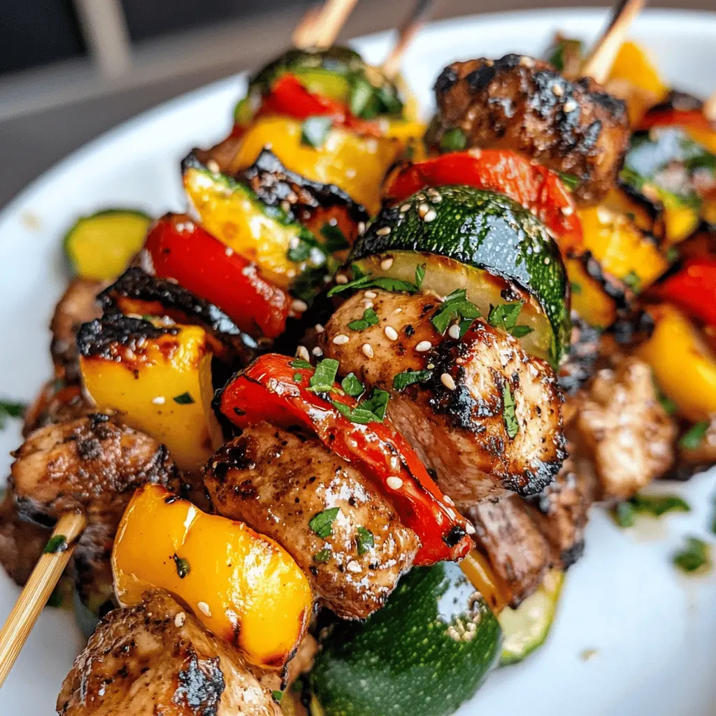 Grill up something special with these Balsamic Chicken Vegetable Kabobs! Juicy chicken, crisp veggies, and a tangy balsamic glaze come together for a tasty treat perfect for summer barbecues or family dinners. Easy to make and fun to eat, save this recipe for your next gathering or meal prep. Enjoy the burst of flavors in every bite!