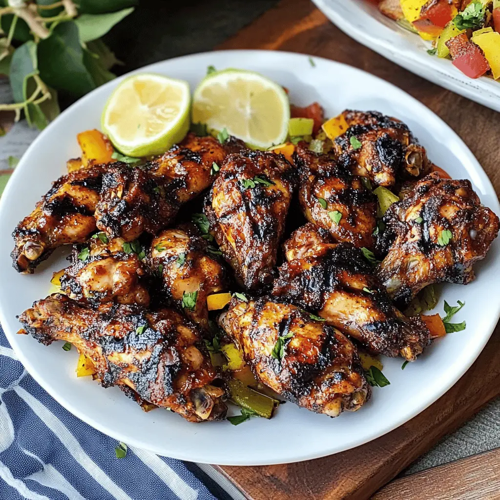 These Crispy Grilled Jamaican Jerk Chicken Wings are bursting with bold flavors and spices! The perfect balance of heat and sweetness makes them a favorite for any gathering. Toss them on the grill for a crispy finish that everyone will love. Save this recipe for game days, barbecues, or casual dinners with friends!