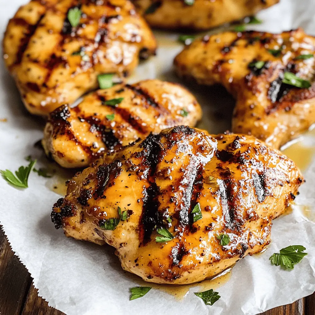 Get ready to impress with this Grilled Honey Mustard Chicken! Tender chicken soaked in a sweet and tangy honey mustard marinade creates a deliciously juicy meal. Perfect for summer barbecues or quick dinners, this recipe will be a hit among family and friends. Don’t forget to save it for your next grilling adventure!