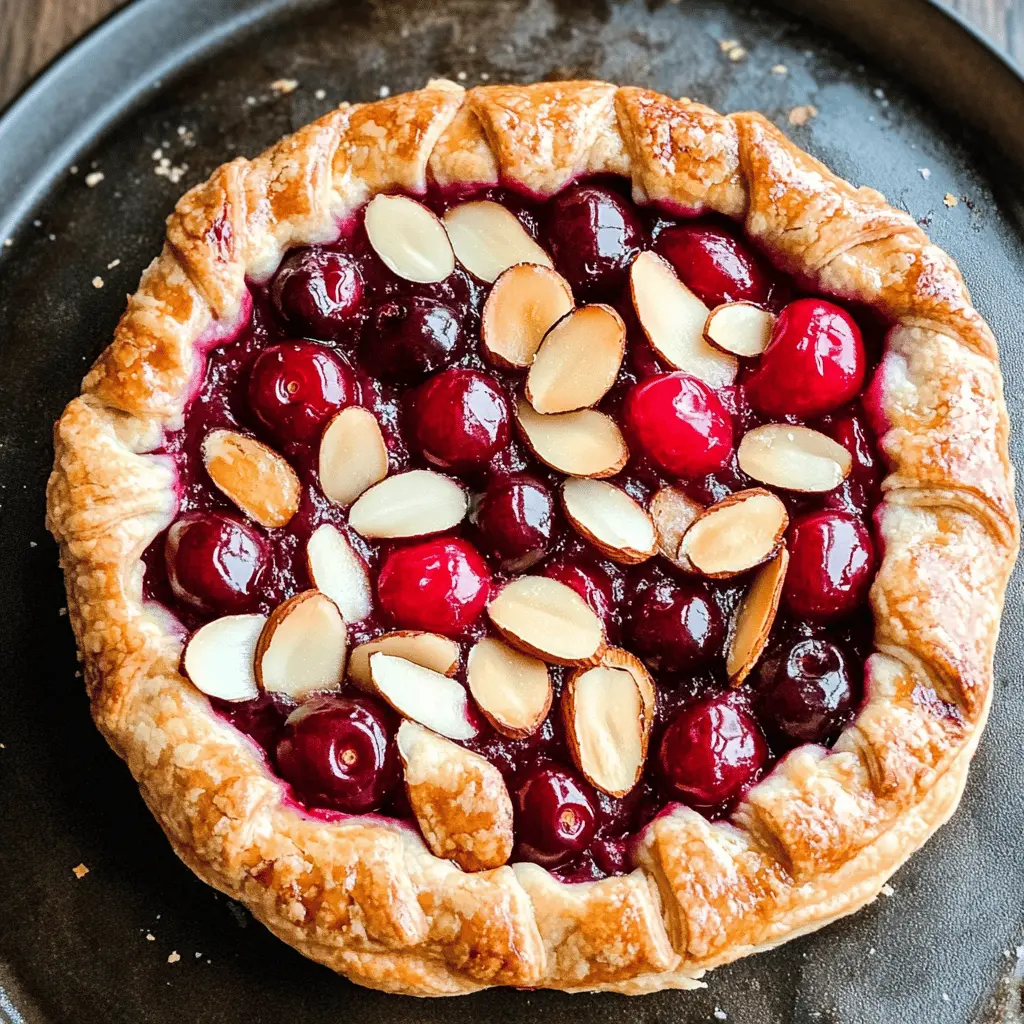 Easy Cherry Almond Galette Recipe for Two