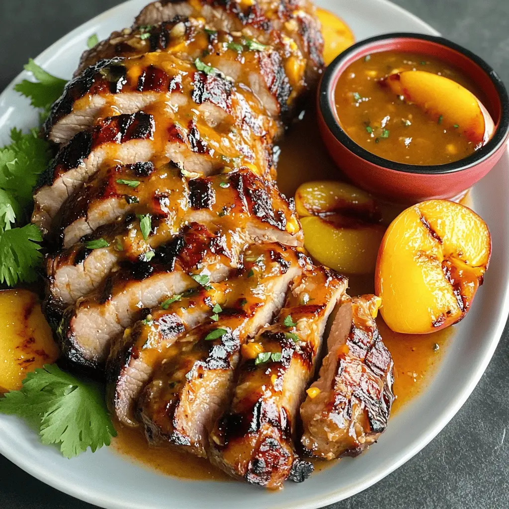 Easy Peach Grilled Pork Tenderloin Recipe