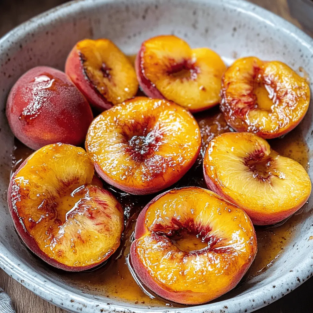 Easy Honey Roasted Peaches – Healthy Dessert Recipe