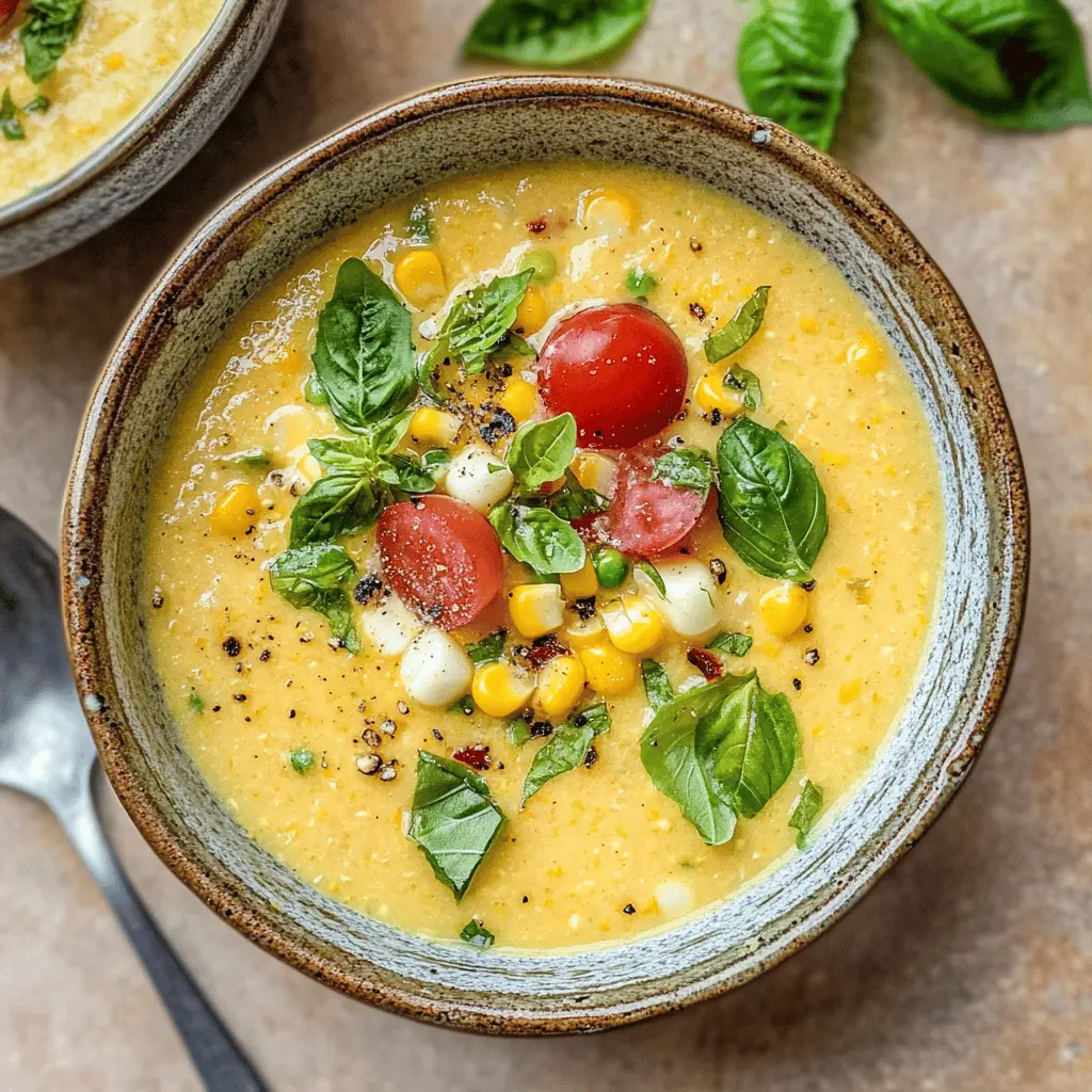 Easy Summer Sweet Corn Gazpacho Recipe