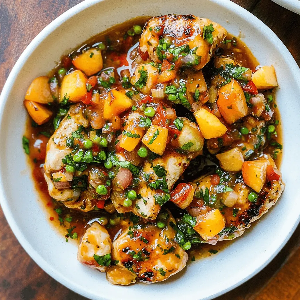 Easy Peach Salsa Chicken Recipe