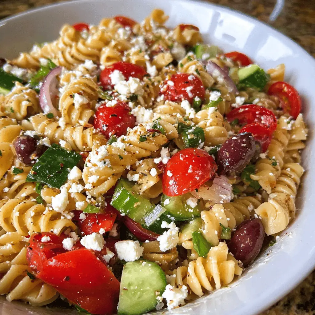 Easy Greek Pasta Salad Recipe for Quick Meals