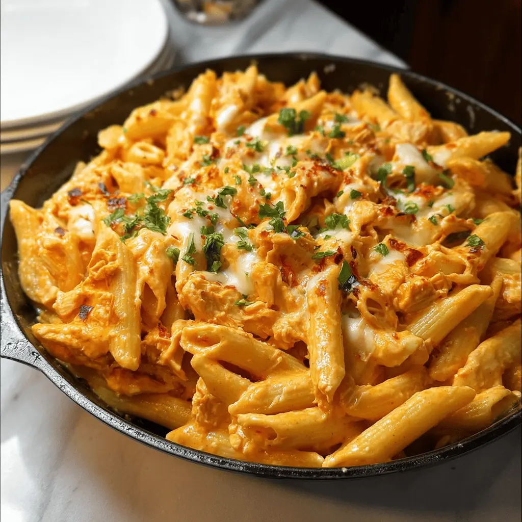 Easy One-Pot Buffalo Chicken Pasta Recipe