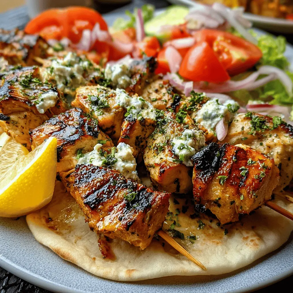 Easy Authentic Greek Chicken Souvlaki Recipe
