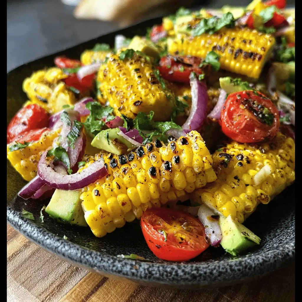 Easy Grilled Corn Salad With Fresh Herbs