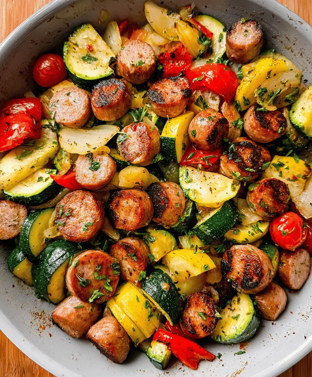 Easy 20-Minute Sausage and Zucchini Skillet