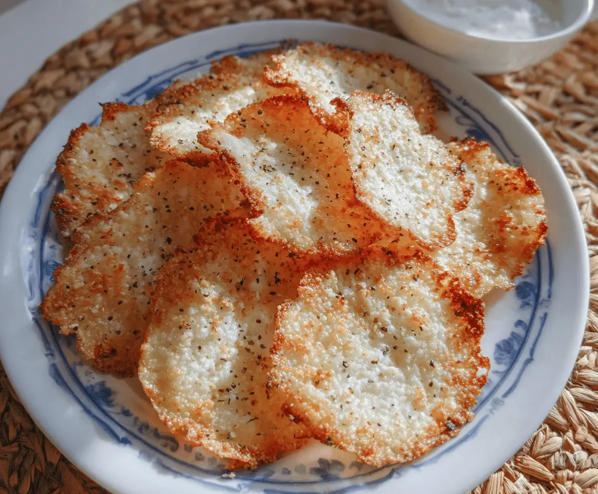 Easy Crispy Cottage Cheese Chips Recipe