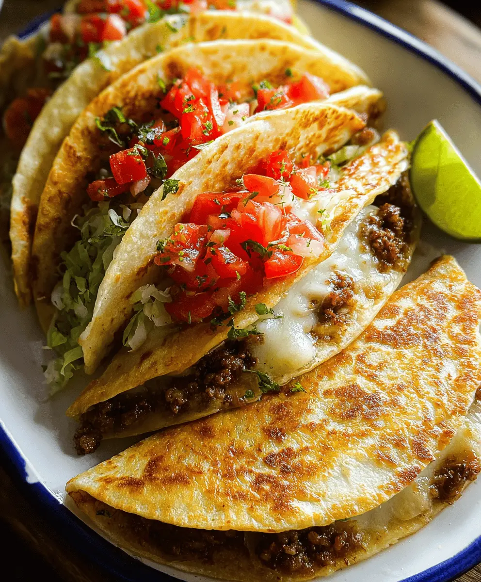 Easy Cheesy Taco Quesadillas Recipe