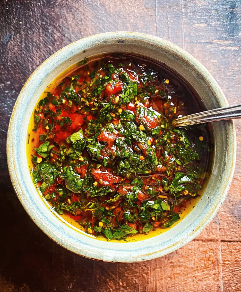 Easy Chimichurri Rojo Sauce Recipe