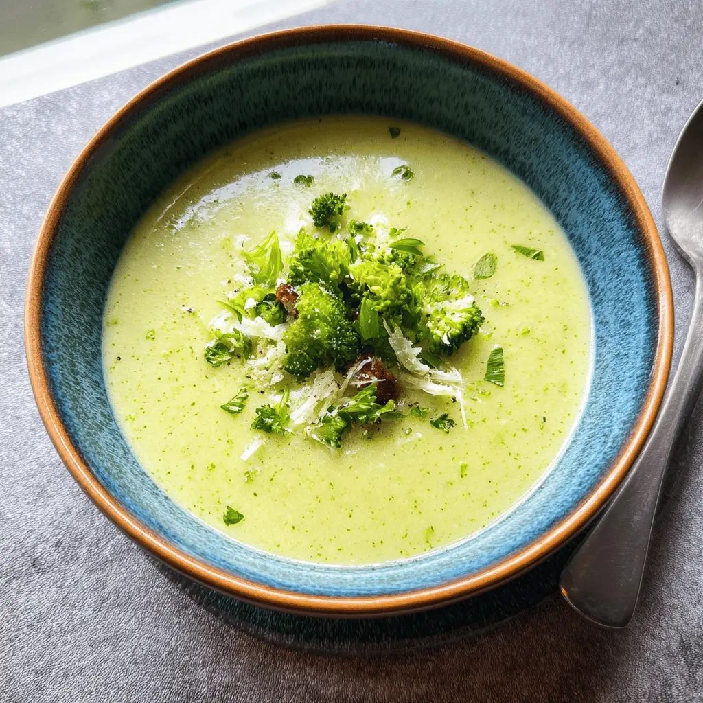 Easy Creamy Cauliflower and Broccoli Soup Recipe