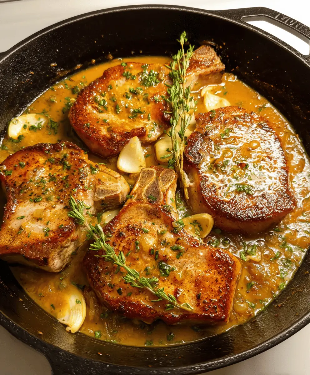 Easy Boneless Thin Pork Chops in Savory Pan Sauce