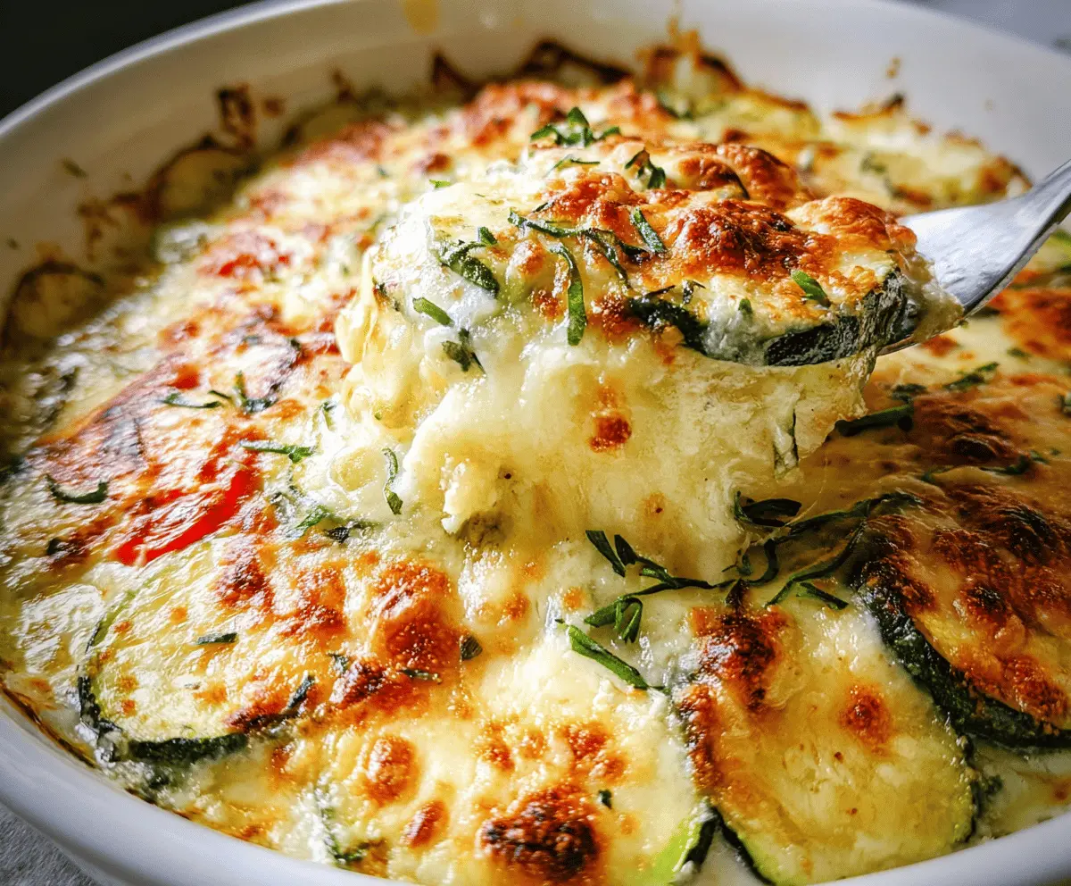 Easy Baked Zucchini with Cheese