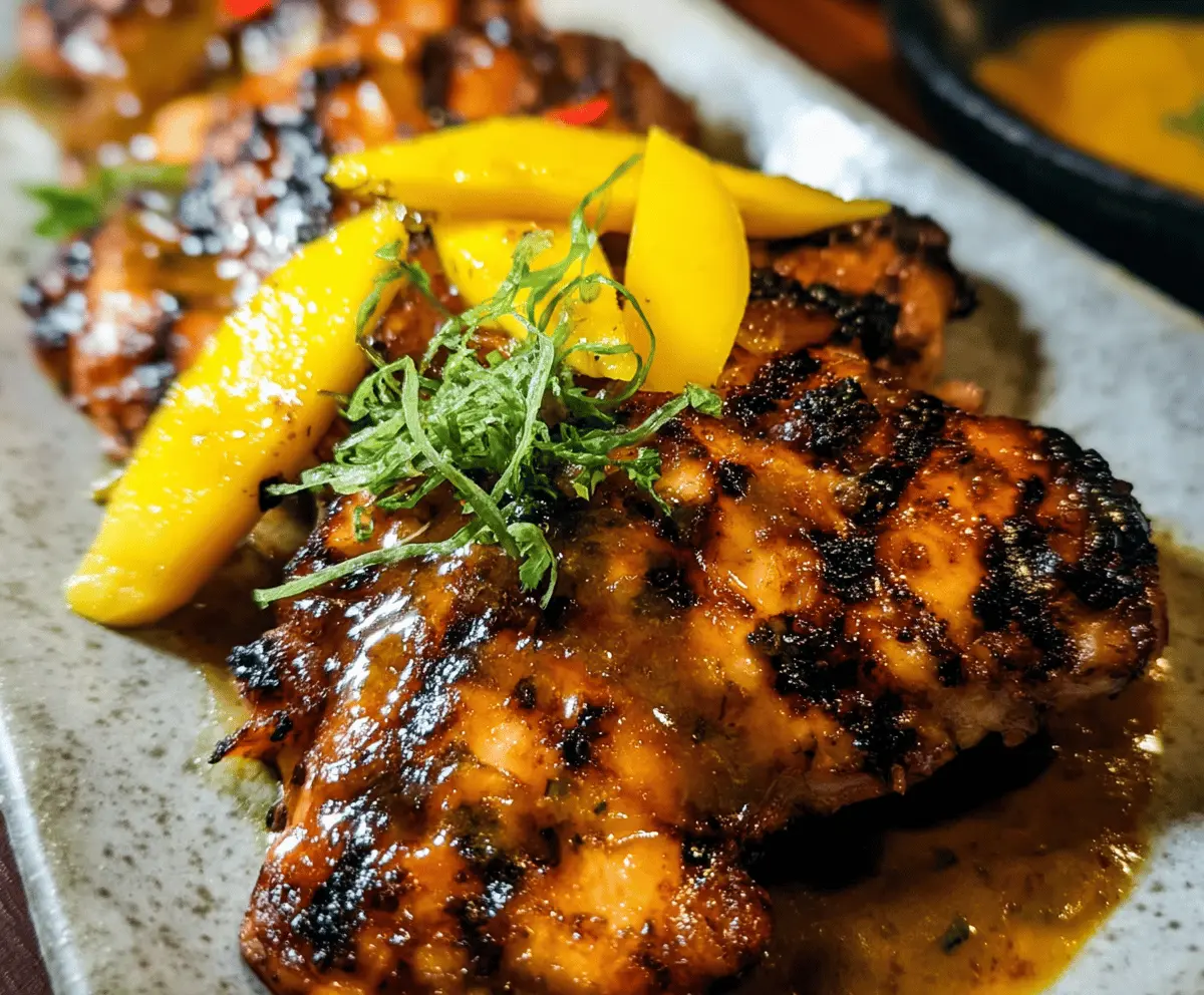Easy Grilled Mango Chicken Recipe