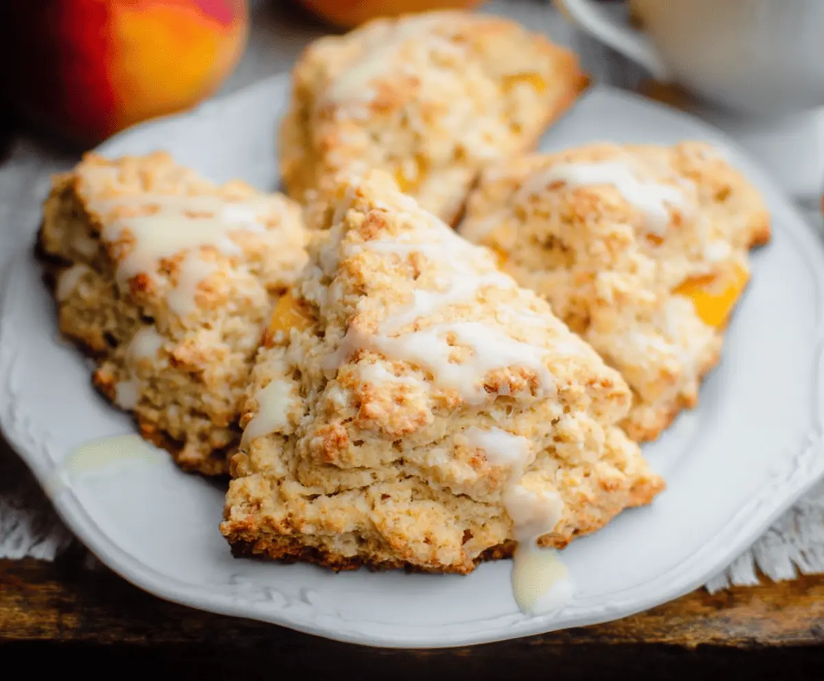 Easy Homemade Peach Scones Recipe