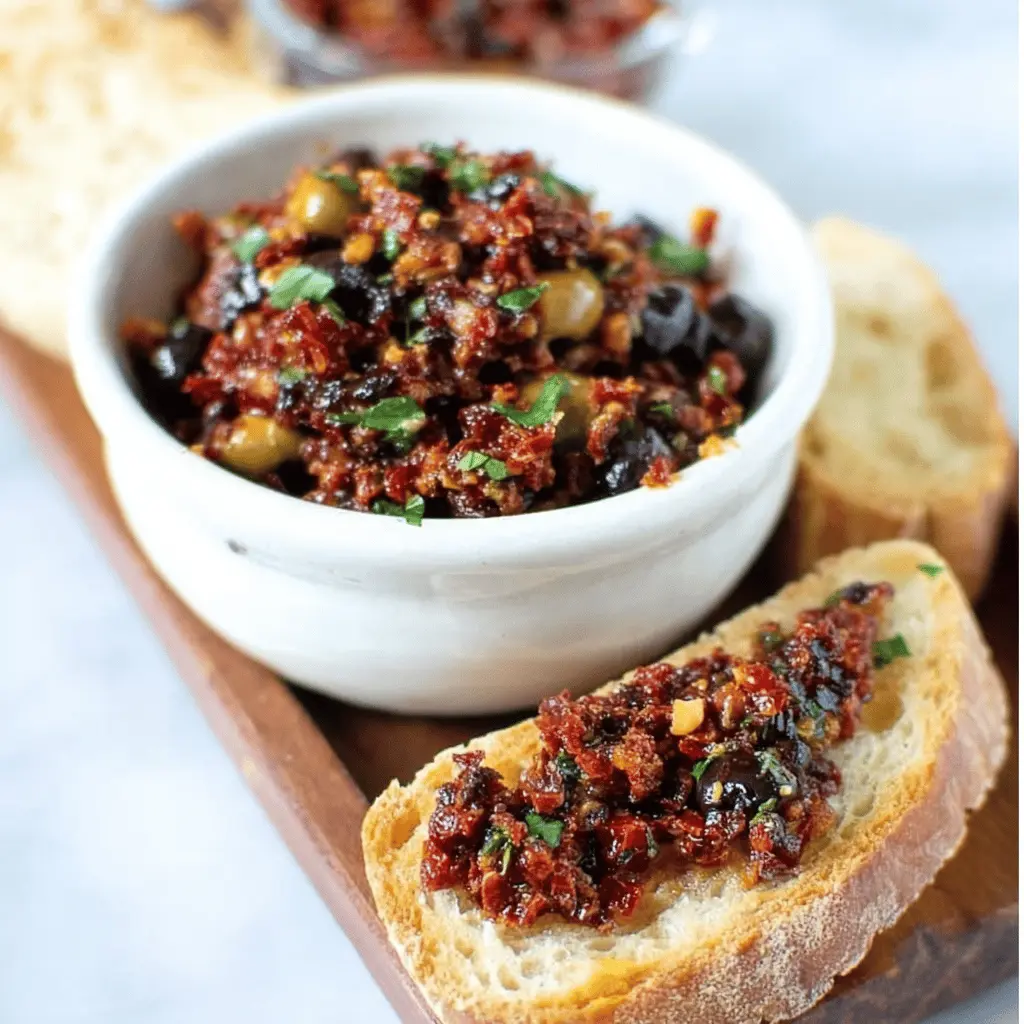 Easy Olive and Sun Dried Tomato Tapenade Recipe