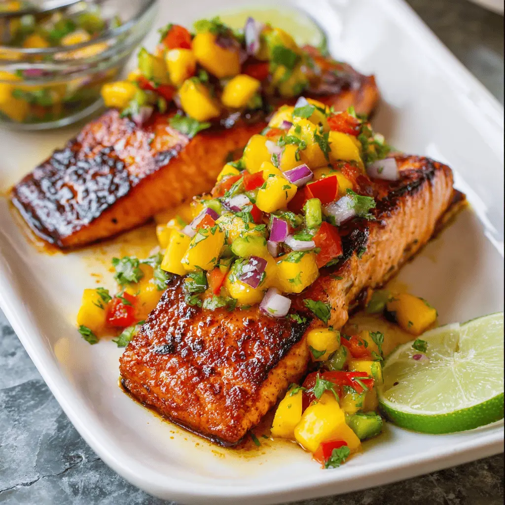 Easy Salmon with Fresh Mango Salsa Recipe