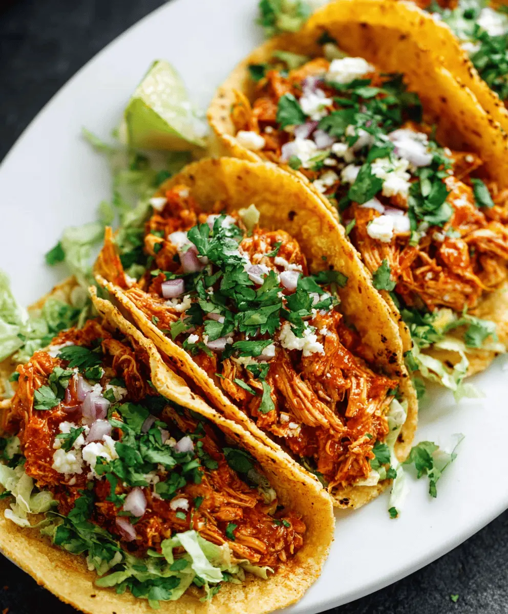 Easy Chicken Tinga Tacos Recipe