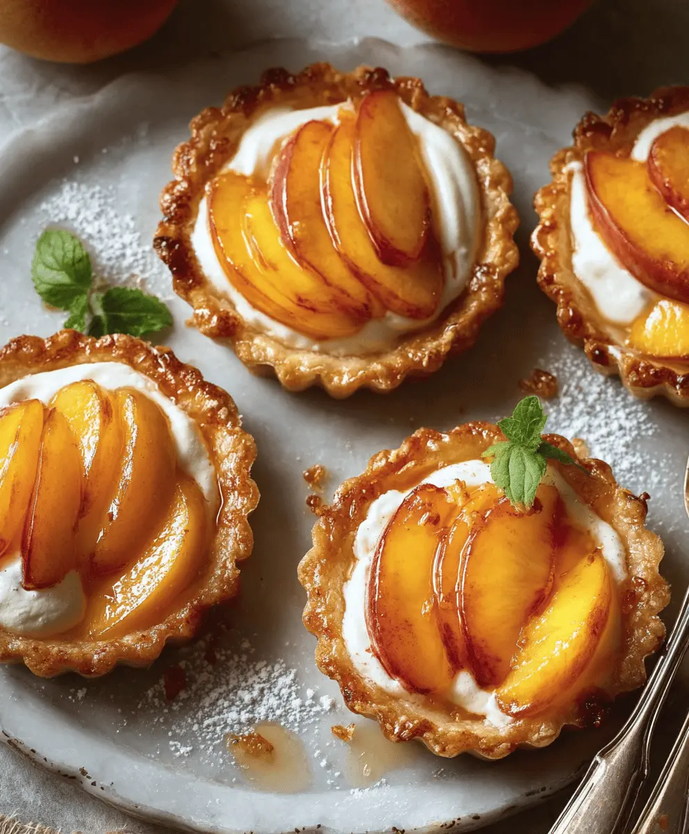 Easy Mini Peach and Cream Cheese Tarts Recipe