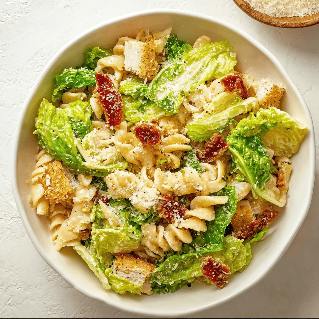 Easy Caesar Pasta Salad Recipe for Summer