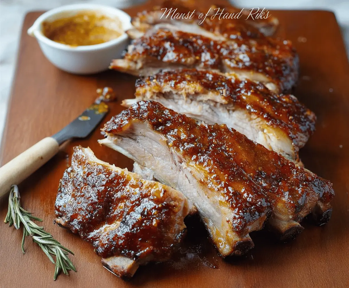 Easy Oven Baked Mustard Pork Ribs Recipe