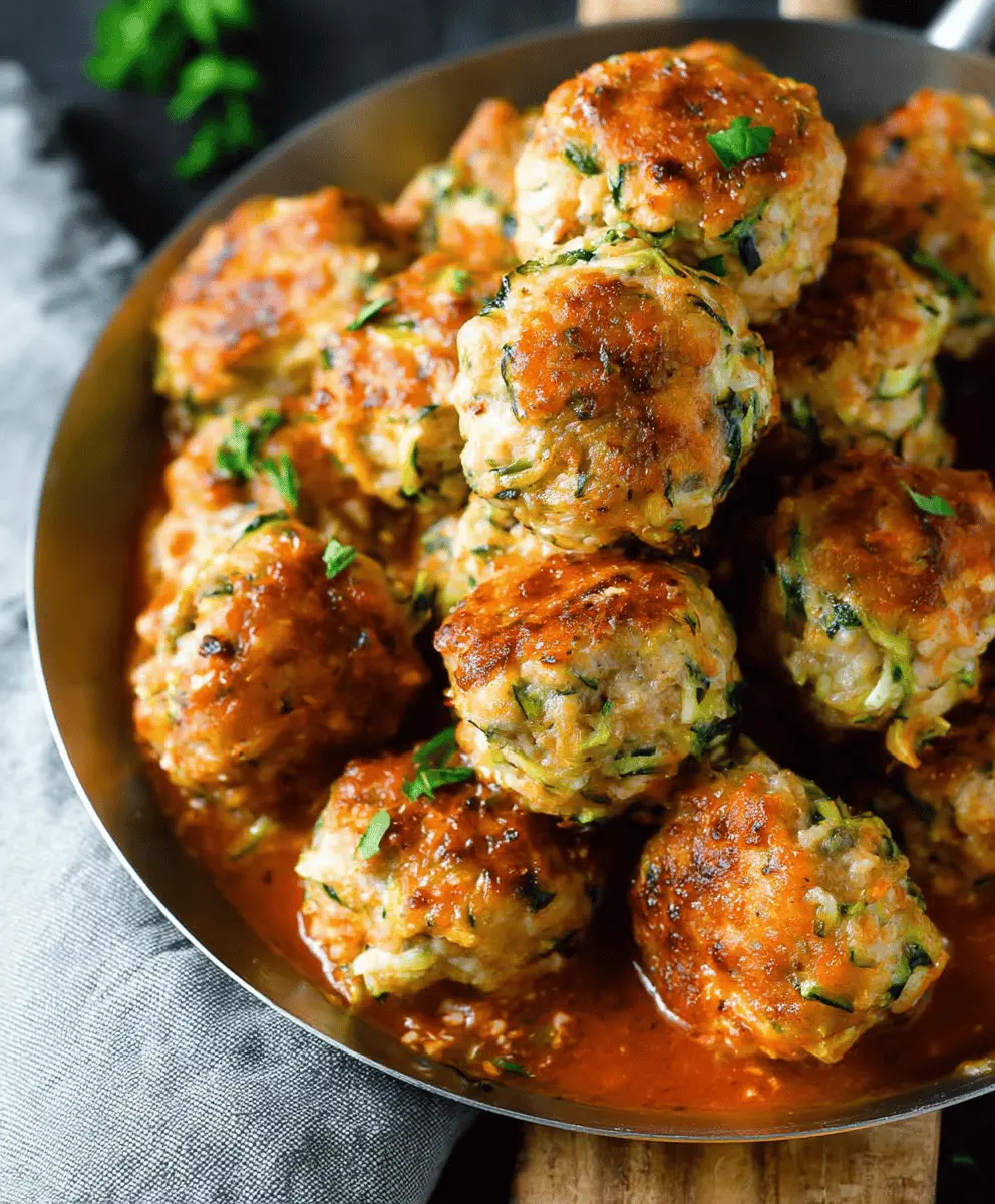 Healthy Turkey Zucchini Meatballs Recipe