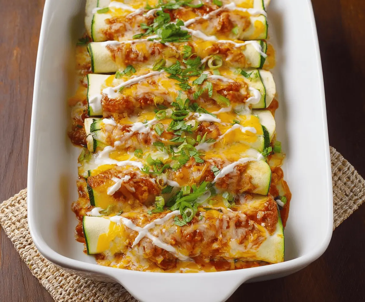 Easy Zucchini Enchiladas Recipe for Dinner