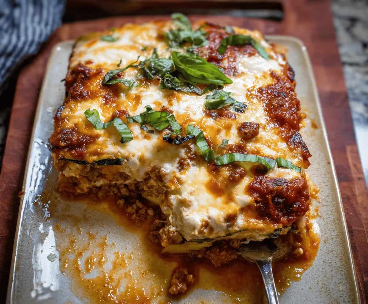 Easy Zucchini Lasagna Recipe With Ground Beef