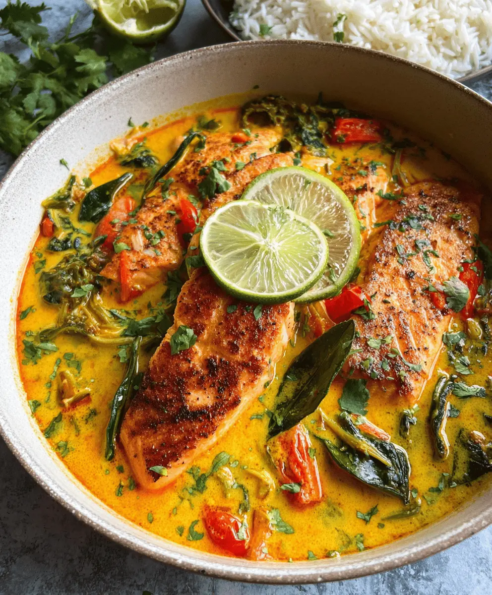 Creamy Coconut Salmon Curry Recipe
