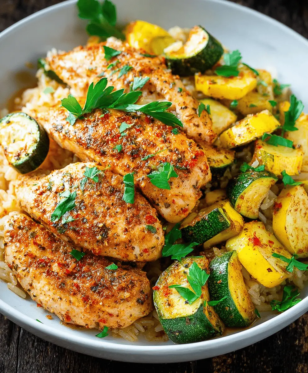 Easy Chicken Breast with Zucchini and Squash Recipe