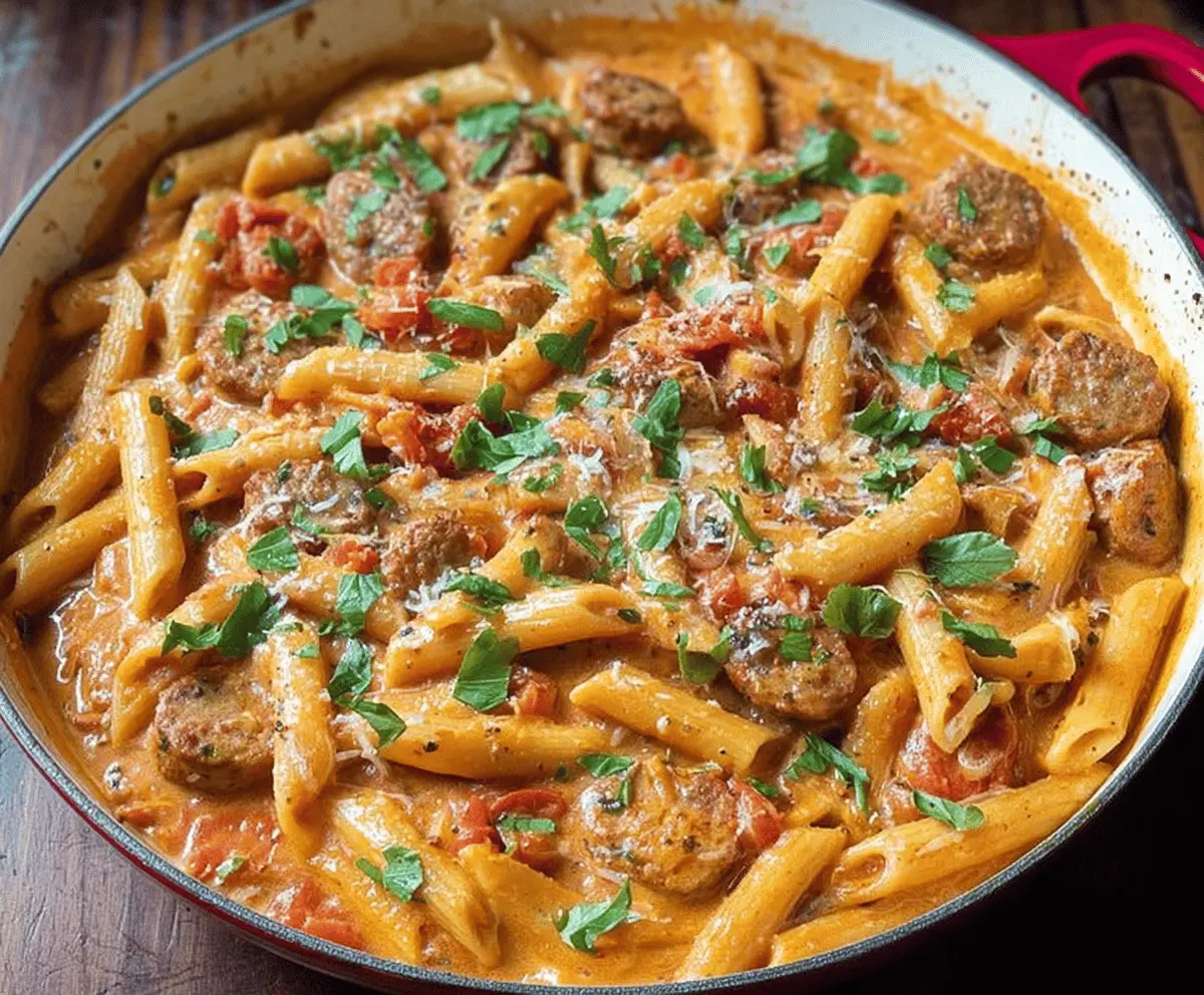 Creamy Sausage Pasta One-Pot Dinner