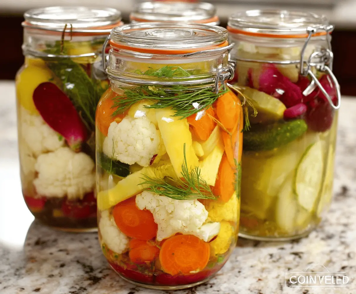 Easy Homemade Refrigerator Pickled Vegetables Recipe
