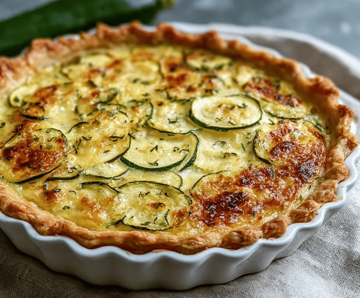 Easy Summer Zucchini and Onion Pie Recipe