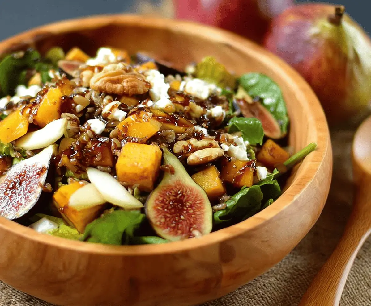 Fresh Harvest Salad With Sweet Balsamic Fig Dressing