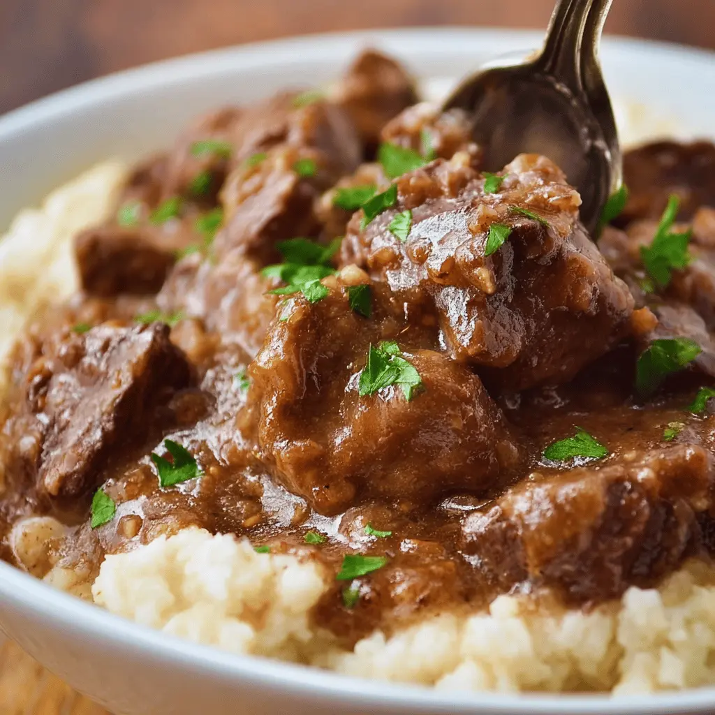Easy Slow Cooker Beef Tips Recipe For Tender Beef