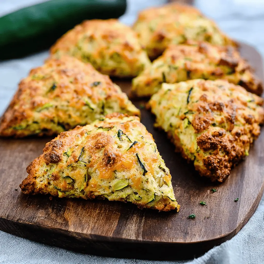 Easy Zucchini Cheddar Scones Recipe