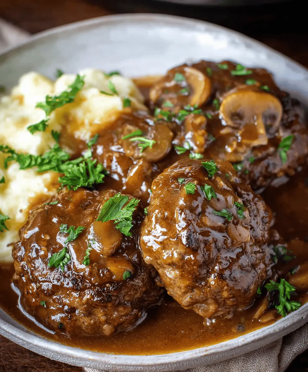 Easy Slow Cooker Salisbury Steaks Recipe
