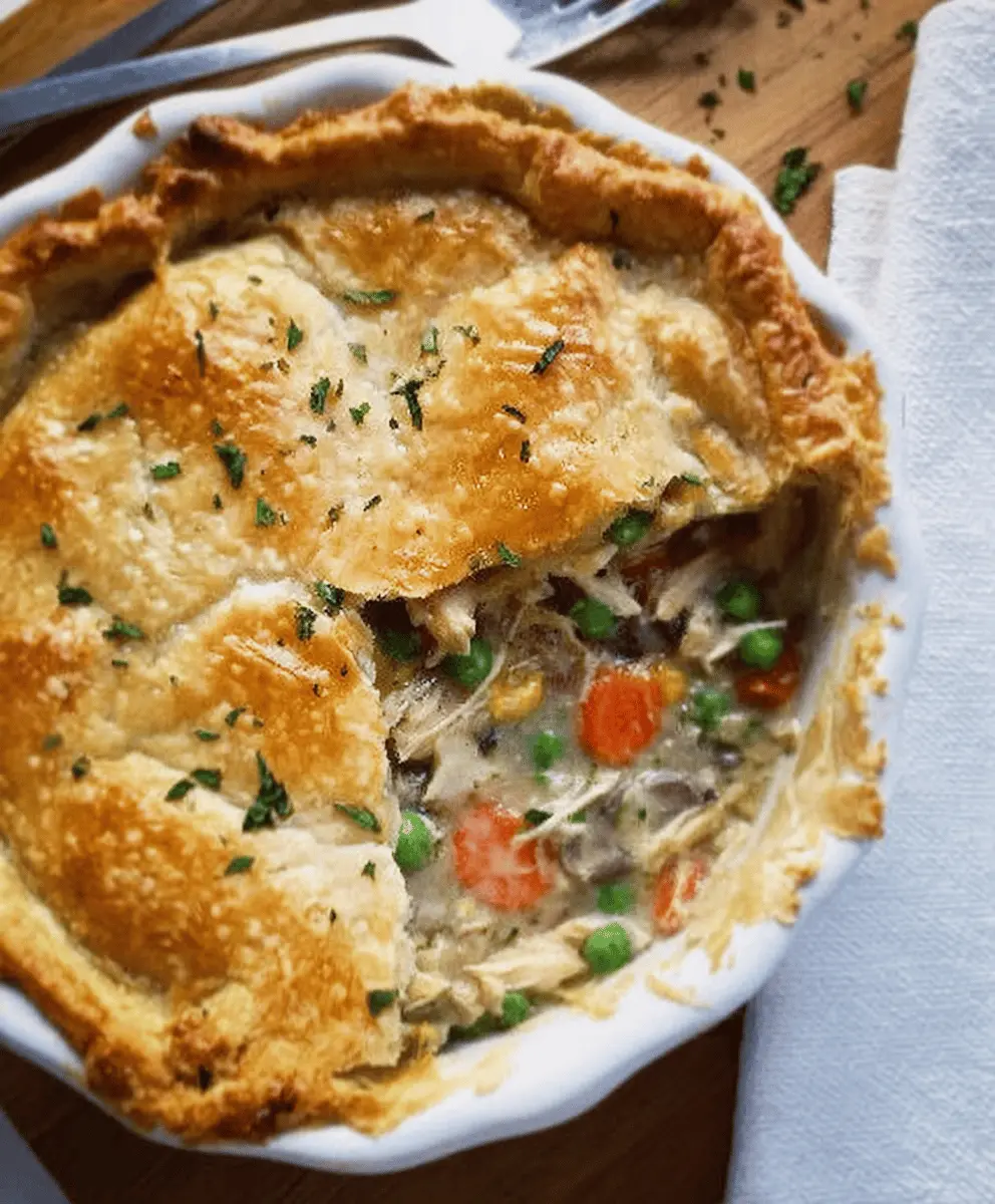 Easy Lightened-Up Chicken Pot Pie Recipe