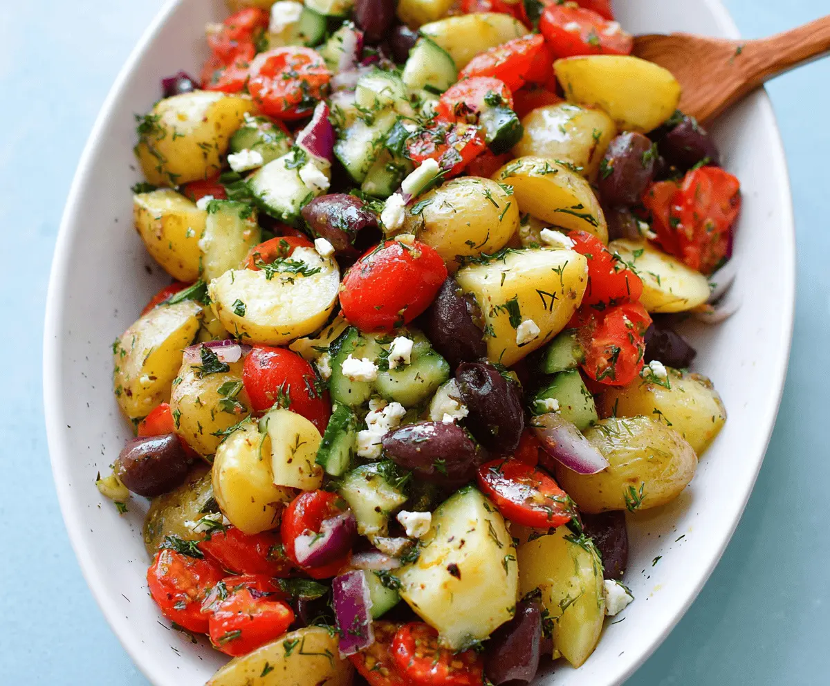 Easy Greek Potato Salad With Fresh Herbs