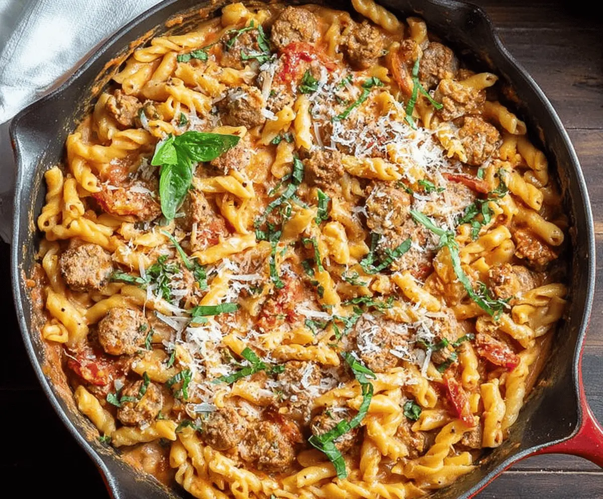Easy One-Pot Creamy Sausage Pasta Recipe