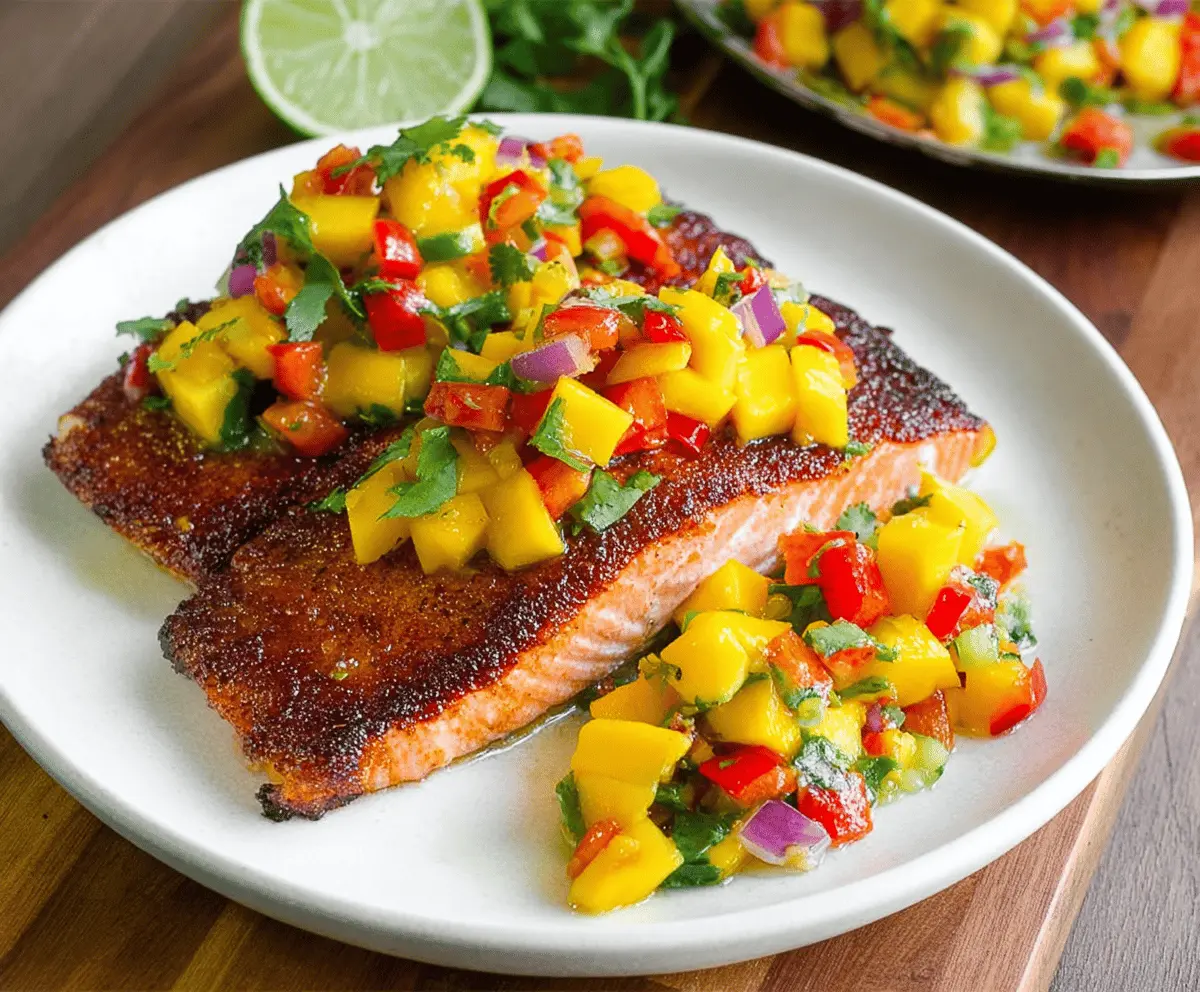 Fresh Mango Salsa Salmon Recipe for Summer