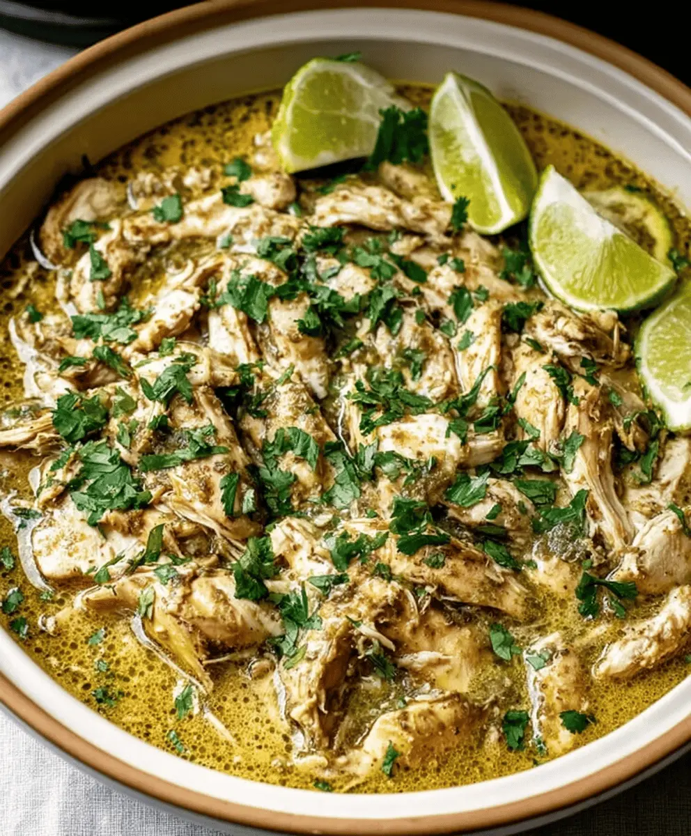 Easy Crockpot Salsa Verde Chicken Recipe