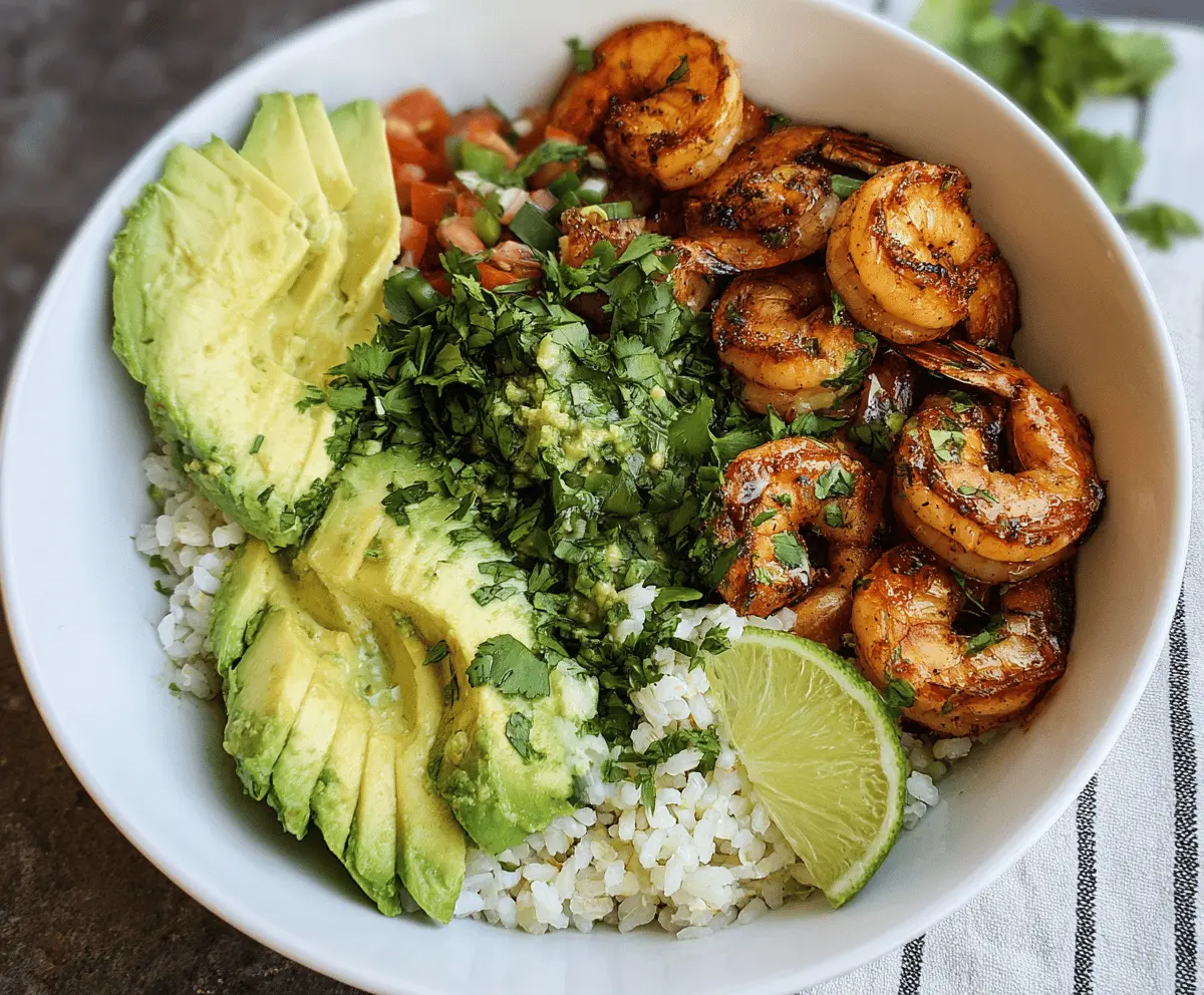 Quick and Easy Cilantro Lime Shrimp Bowl Recipe
