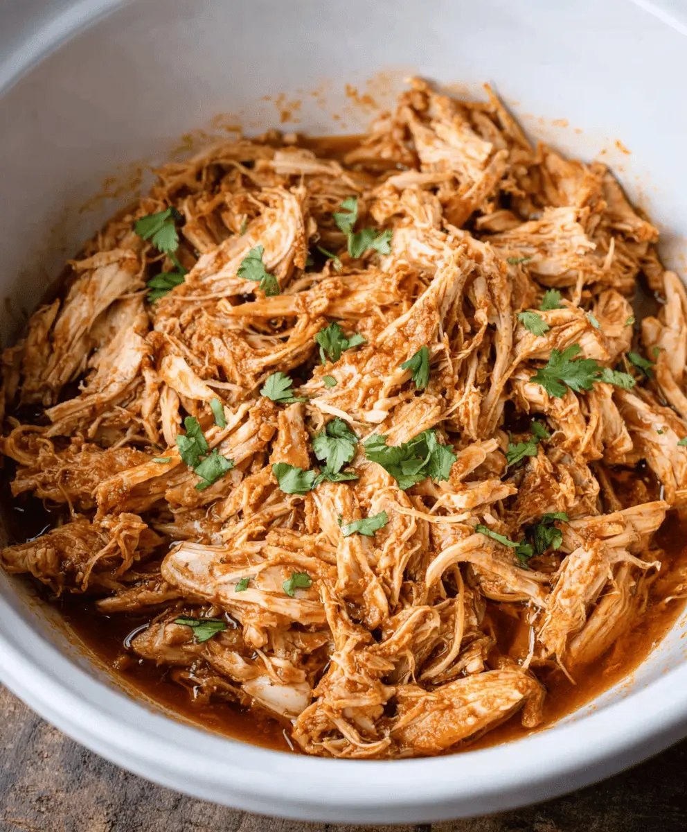 Easy Crockpot Shredded Chicken Recipe