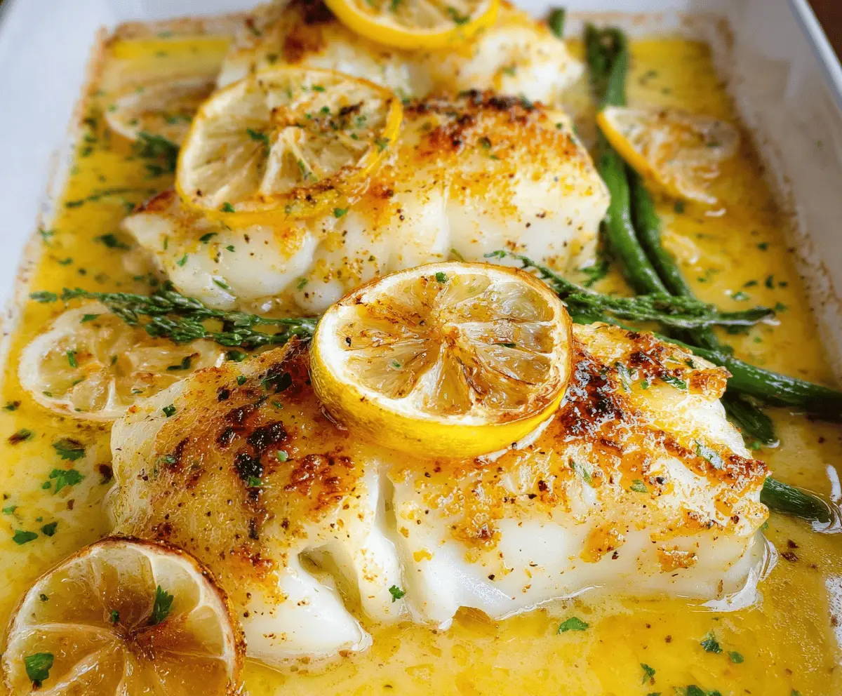 Easy Lemon Butter Baked Cod Recipe