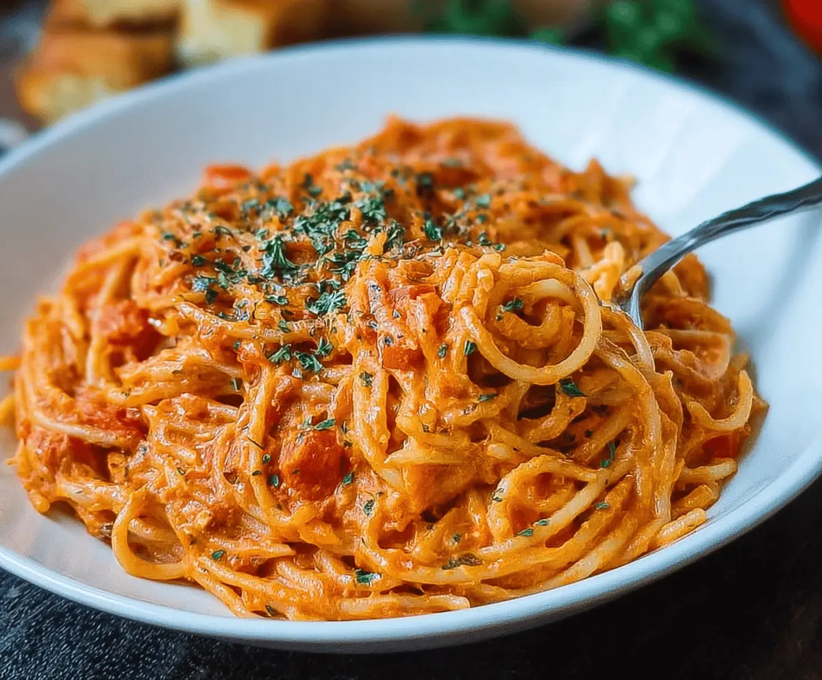 Creamy Spicy Tomato Pasta Recipe