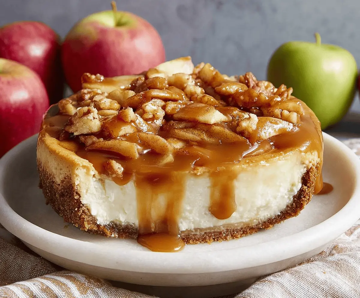 Creamy Caramel Apple Cheesecake Recipe